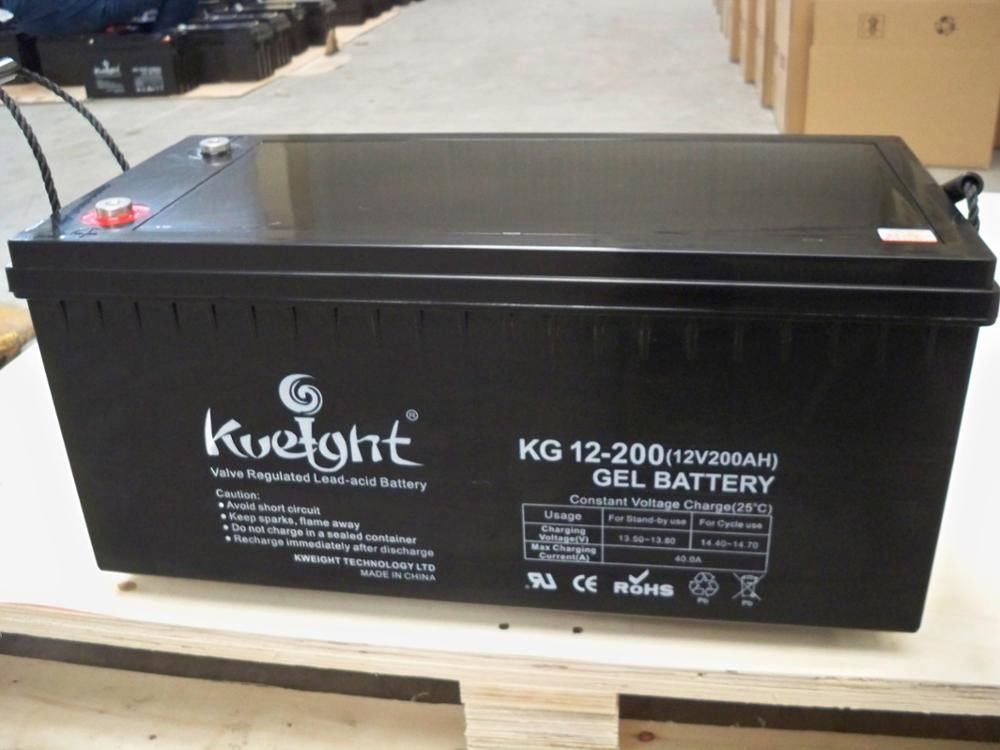 La batteria profonda 12v 200ah Vrla del gel del ciclo di Smf acido al piombo aumenta la lunga vita della batteria