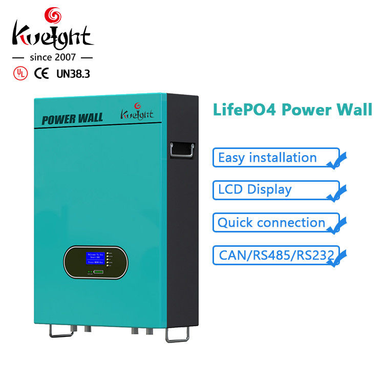 pila secondaria a energia solare del pacchetto Lifepo4 della batteria del fosfato del ferro del litio di 51.2v 100ah