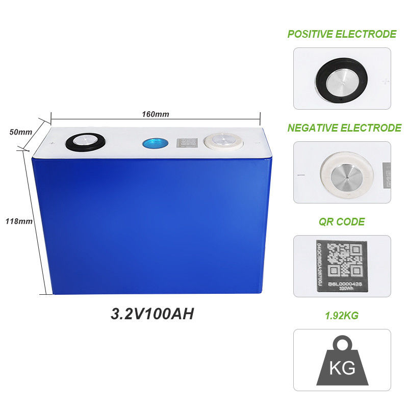 Stoccaggio prismatico ESS UPS delle batterie LF100M Lithium For Solar di Lifepo4 3.2V 100ah