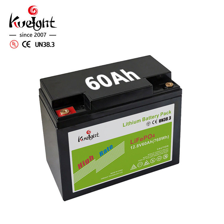 Batteria domestica del ferro del litio della pila secondaria di immagazzinamento dell'energia del sistema solare 12.8V 60Ah Lifepo4