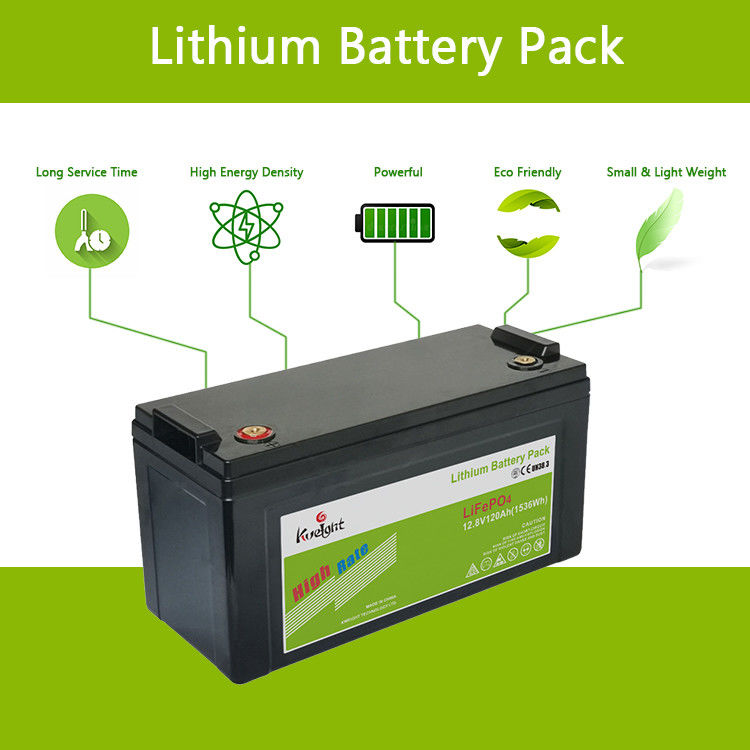 Batteria della batteria al piombo 12v 120ah Lifepo4 della sostituzione del litio per il sistema domestico di rv