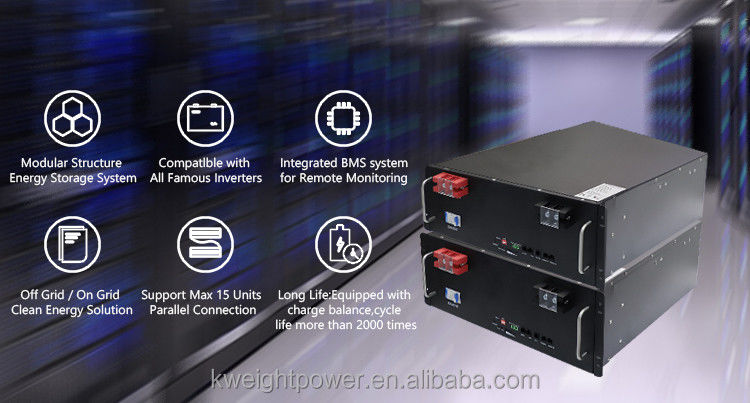 Batteria del ferro del litio di BMS Original 51.2v 50ah Lifepo4 per il sistema domestico di immagazzinamento dell'energia