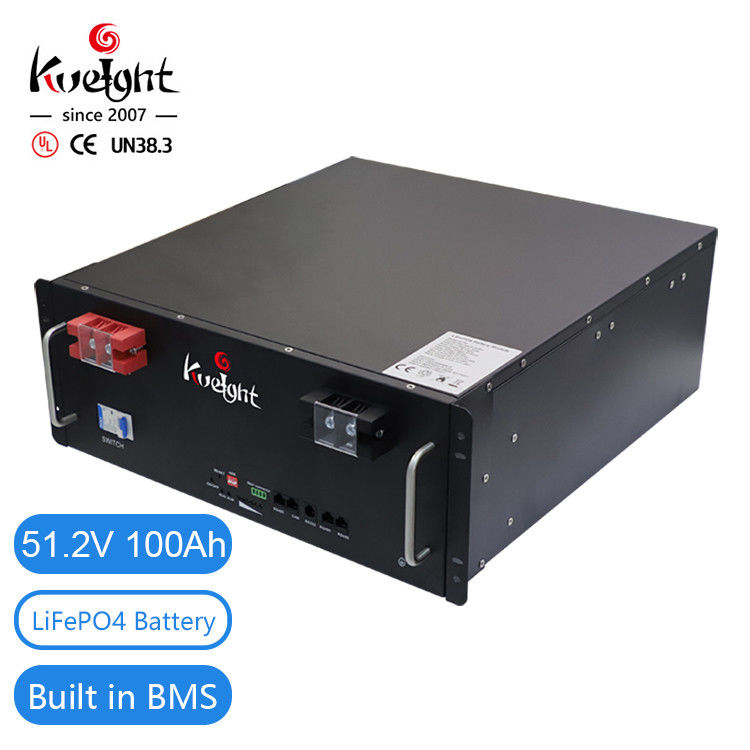 potere del backup di sistema solare del pacchetto della batteria al litio di 51.2v 100ah per fuori il sistema a griglia