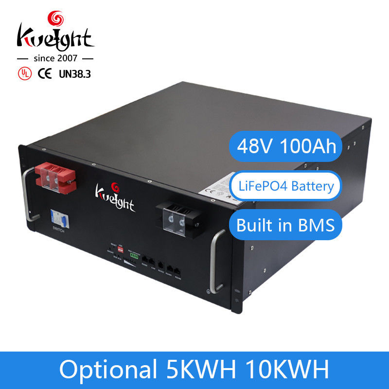 Pila secondaria solare di energia del sistema 5Kwh 10Kwh di energia solare di stoccaggio di Ion Phosphate Battery 48V 100Ah del litio